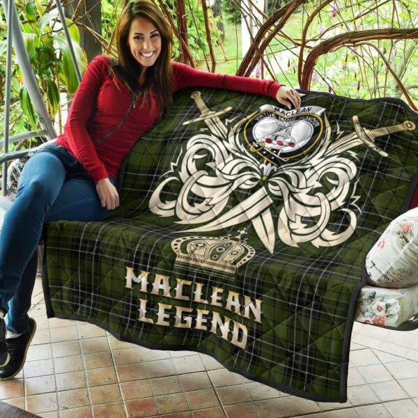 MacLean Hunting Clan Quilt, Scottish Tartan MacLean Hunting Clans Premium Quilt Legend Gold Royal Style - Image 5