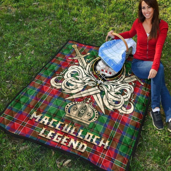 MacCulloch Clan Quilt, Scottish Tartan MacCulloch Clans Premium Quilt Legend Gold Royal Style - Image 4