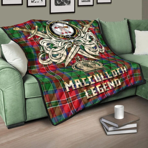 MacCulloch Clan Quilt, Scottish Tartan MacCulloch Clans Premium Quilt Legend Gold Royal Style - Image 3