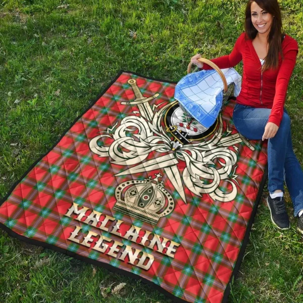 MacLaine of Loch Buie Clan Quilt, Scottish Tartan MacLaine of Loch Buie Clans Premium Quilt Legend Gold Royal Style - Image 4