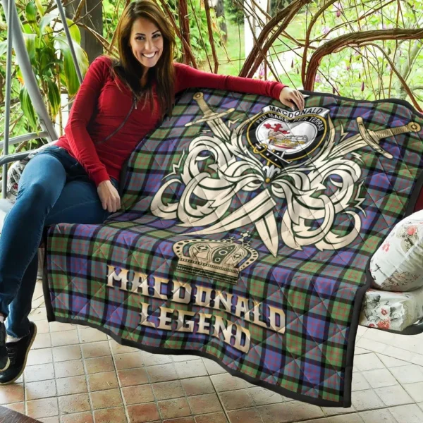 MacDonald Ancient Clan Quilt, Scottish Tartan MacDonald Ancient Clans Premium Quilt Legend Gold Royal Style - Image 5