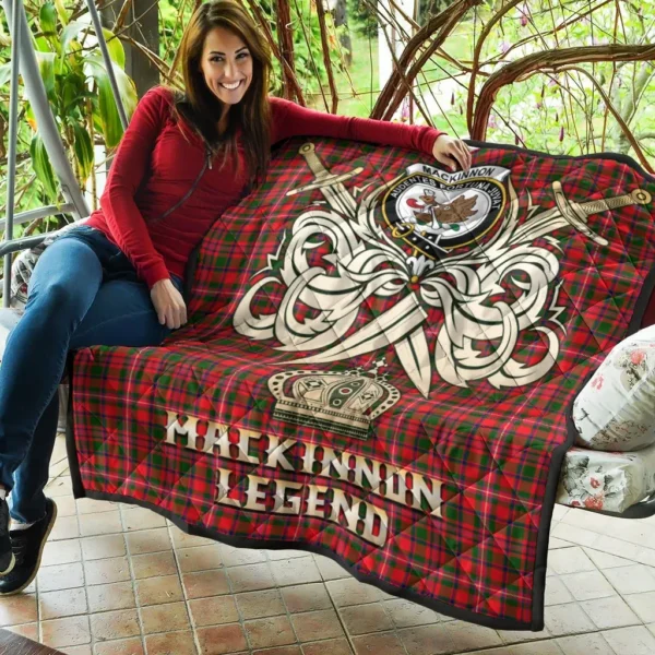 MacKinnon Modern Clan Quilt, Scottish Tartan MacKinnon Modern Clans Premium Quilt Legend Gold Royal Style - Image 5