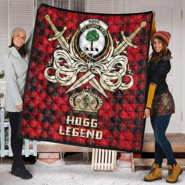 Hogg Clan Quilt, Scottish Tartan Hogg Clans Premium Quilt Legend Gold Royal Style - Image 2