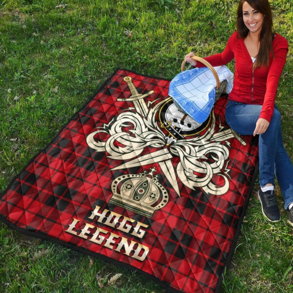 Hogg Clan Quilt, Scottish Tartan Hogg Clans Premium Quilt Legend Gold Royal Style - Image 4