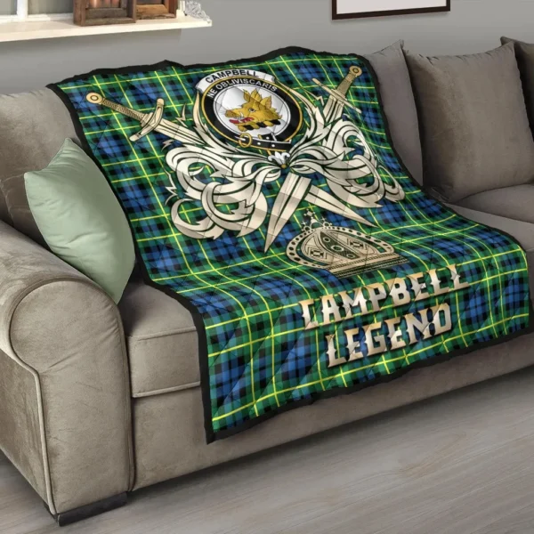 Campbell of Breadalbane Ancient Clan Quilt, Scottish Tartan Campbell of Breadalbane Ancient Clans Premium Quilt Legend Gold Royal Style - Image 6