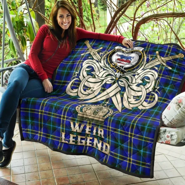 Weir Modern Clan Quilt, Scottish Tartan Weir Modern Clans Premium Quilt Legend Gold Royal Style - Image 5