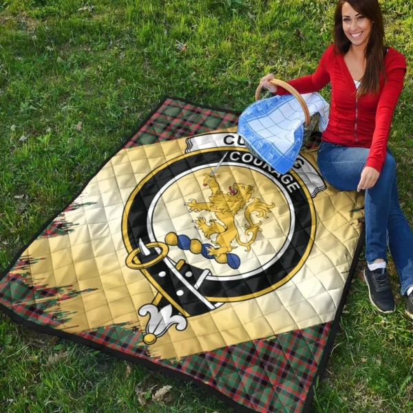 Cumming Hunting Ancient Clan Quilt, Scottish Tartan Cumming Hunting Ancient Clans Premium Quilt Scotland Gold Royal Style - Image 4