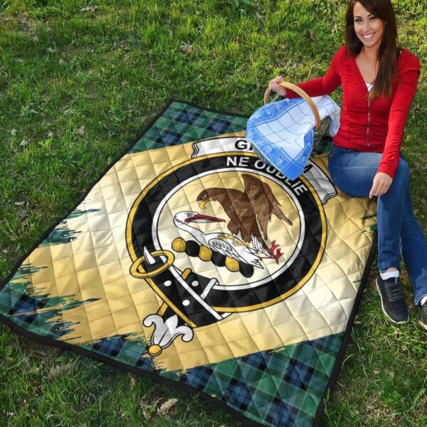 Graham of Menteith Ancient Clan Quilt, Scottish Tartan Graham of Menteith Ancient Clans Premium Quilt Scotland Gold Royal Style - Image 4