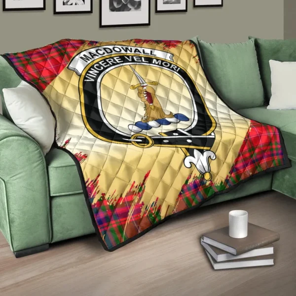 MacDowall Clan Quilt, Scottish Tartan MacDowall Clans Premium Quilt Scotland Gold Royal Style - Image 3