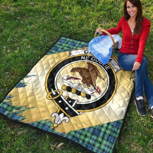 Graham of Montrose Ancient Clan Quilt, Scottish Tartan Graham of Montrose Ancient Clans Premium Quilt Scotland Gold Royal Style - Image 4