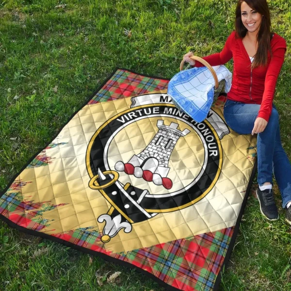 MacLean of Duart Modern Clan Quilt, Scottish Tartan MacLean of Duart Modern Clans Premium Quilt Scotland Gold Royal Style - Image 4