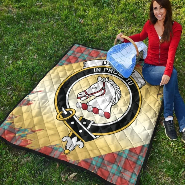 Dunbar Ancient Clan Quilt, Scottish Tartan Dunbar Ancient Clans Premium Quilt Scotland Gold Royal Style - Image 4