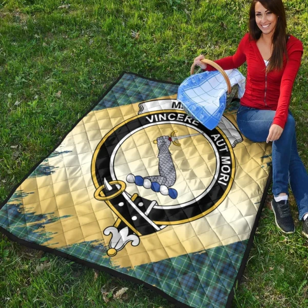 MacNeil of Colonsay Ancient Clan Quilt, Scottish Tartan MacNeil of Colonsay Ancient Clans Premium Quilt Scotland Gold Royal Style - Image 4