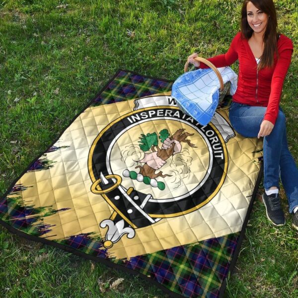 Watson Modern Clan Quilt, Scottish Tartan Watson Modern Clans Premium Quilt Scotland Gold Royal Style - Image 4