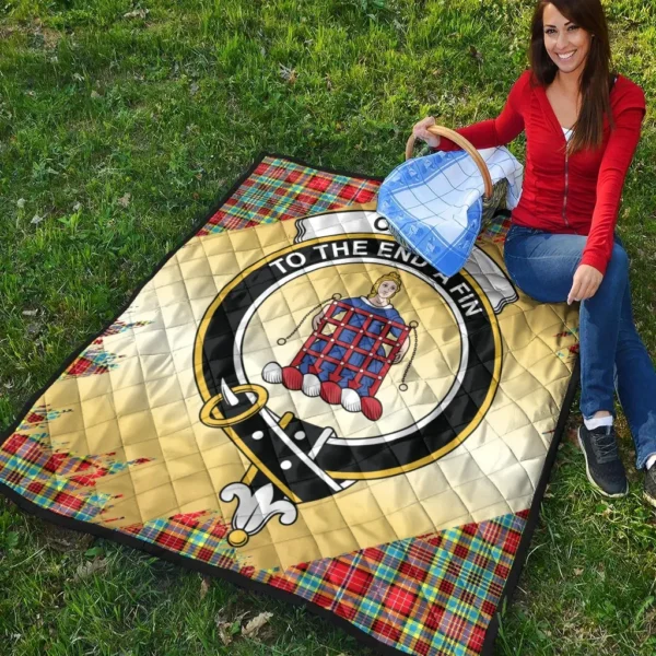 Ogilvie Clan Quilt, Scottish Tartan Ogilvie Clans Premium Quilt Scotland Gold Royal Style - Image 4