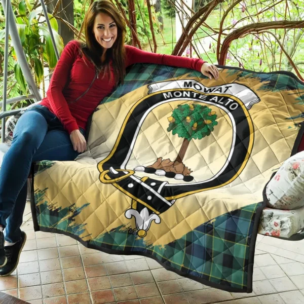 Mowat Clan Quilt, Scottish Tartan Mowat Clans Premium Quilt Scotland Gold Royal Style - Image 5