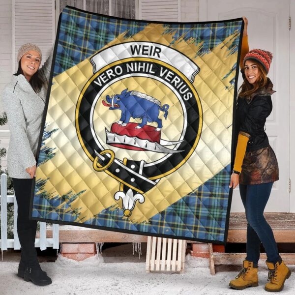 Weir Ancient Clan Quilt, Scottish Tartan Weir Ancient Clans Premium Quilt Scotland Gold Royal Style - Image 2