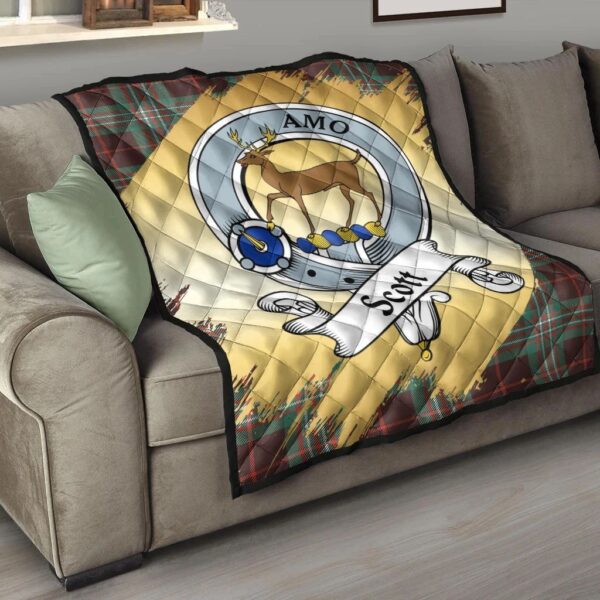 Scott Brown Ancient Clan Quilt, Scottish Tartan Scott Brown Ancient Clans Premium Quilt Scotland Gold Royal Style - Image 6