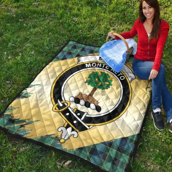 Mowat Clan Quilt, Scottish Tartan Mowat Clans Premium Quilt Scotland Gold Royal Style - Image 4