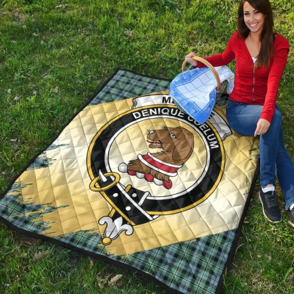 Melville Clan Quilt, Scottish Tartan Melville Clans Premium Quilt Scotland Gold Royal Style - Image 4