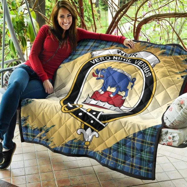 Weir Ancient Clan Quilt, Scottish Tartan Weir Ancient Clans Premium Quilt Scotland Gold Royal Style - Image 5