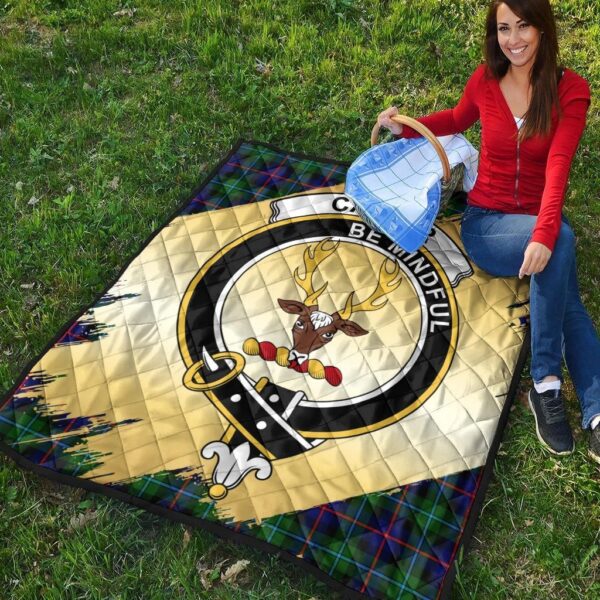 Calder Modern Clan Quilt, Scottish Tartan Calder Modern Clans Premium Quilt Scotland Gold Royal Style - Image 4