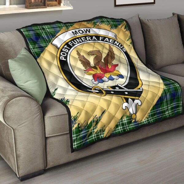 Mow Clan Quilt, Scottish Tartan Mow Clans Premium Quilt Scotland Gold Royal Style - Image 6