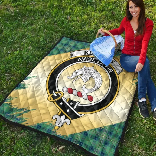 Kennedy Ancient Clan Quilt, Scottish Tartan Kennedy Ancient Clans Premium Quilt Scotland Gold Royal Style - Image 4