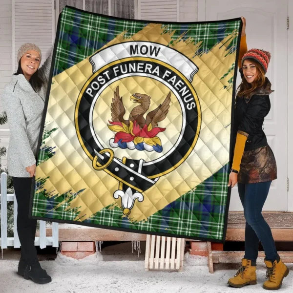 Mow Clan Quilt, Scottish Tartan Mow Clans Premium Quilt Scotland Gold Royal Style - Image 2