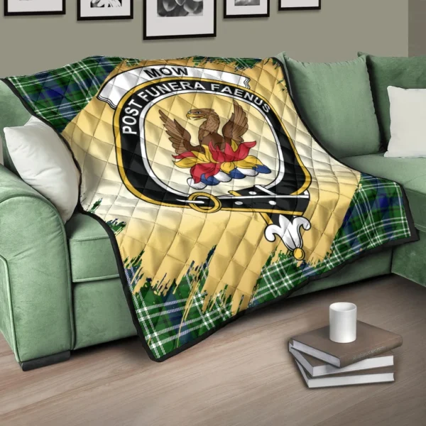 Mow Clan Quilt, Scottish Tartan Mow Clans Premium Quilt Scotland Gold Royal Style - Image 3