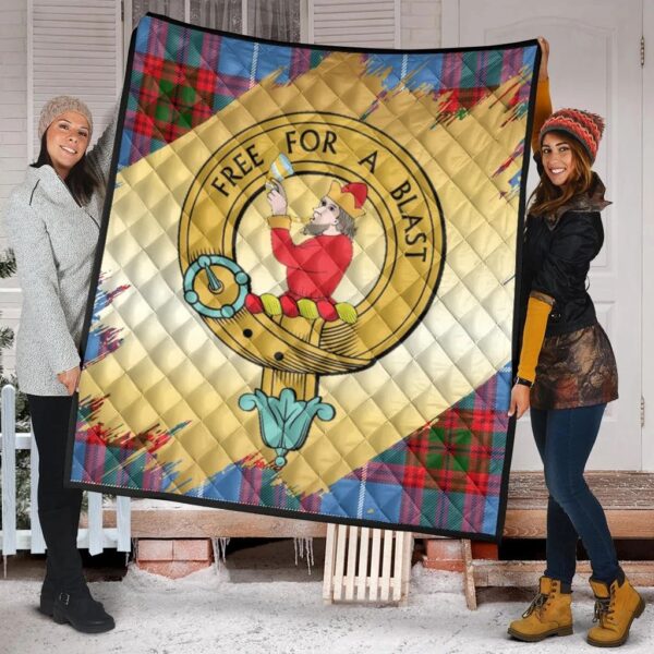 Pennycook Clan Quilt, Scottish Tartan Pennycook Clans Premium Quilt Scotland Gold Royal Style - Image 2