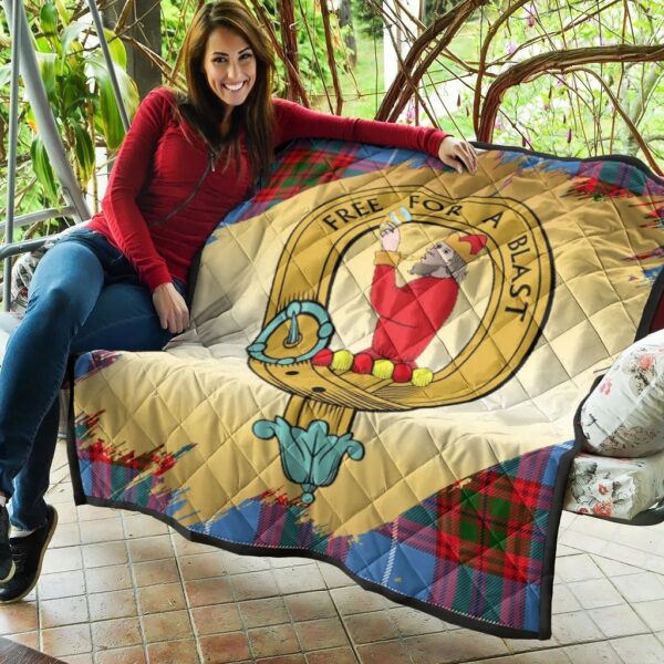 Pennycook Clan Quilt, Scottish Tartan Pennycook Clans Premium Quilt Scotland Gold Royal Style - Image 5