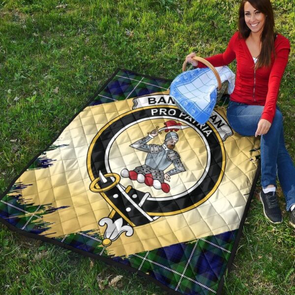 Bannerman Clan Quilt, Scottish Tartan Bannerman Clans Premium Quilt Scotland Gold Royal Style - Image 4