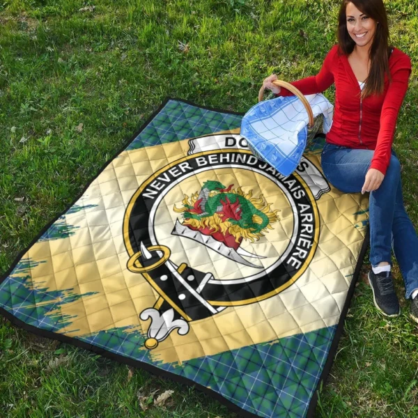 Douglas Ancient Clan Quilt, Scottish Tartan Douglas Ancient Clans Premium Quilt Scotland Gold Royal Style - Image 4