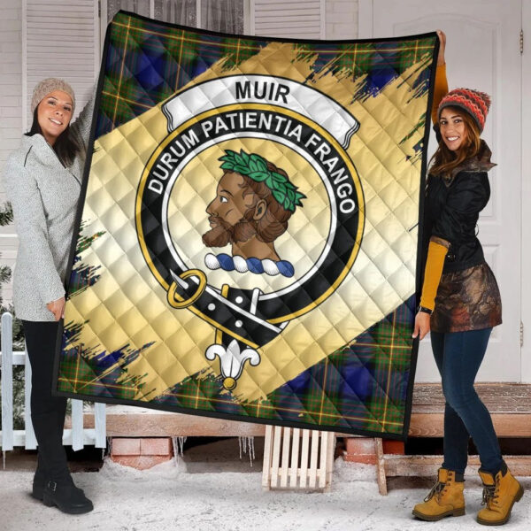 Muir Clan Quilt, Scottish Tartan Muir Clans Premium Quilt Scotland Gold Royal Style - Image 2