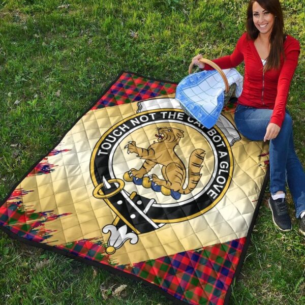 Gow Modern Clan Quilt, Scottish Tartan Gow Modern Clans Premium Quilt Scotland Gold Royal Style - Image 4