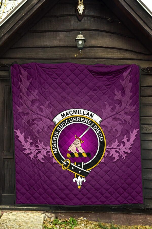 MacMillan Clan Clan Quilt, Scottish Tartan MacMillan Clan Clans Quilt Violet Style - Image 5