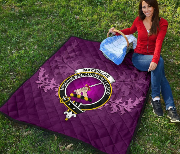 MacMillan Clan Clan Quilt, Scottish Tartan MacMillan Clan Clans Quilt Violet Style - Image 6