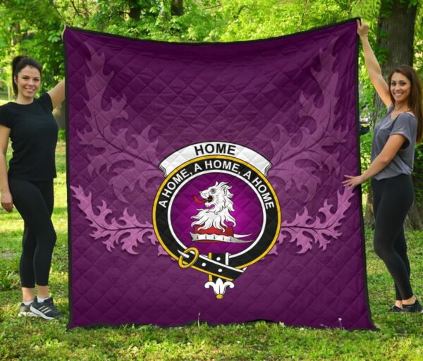 Home Ancient Clan Quilt, Scottish Tartan Home Ancient Clans Quilt Violet Style