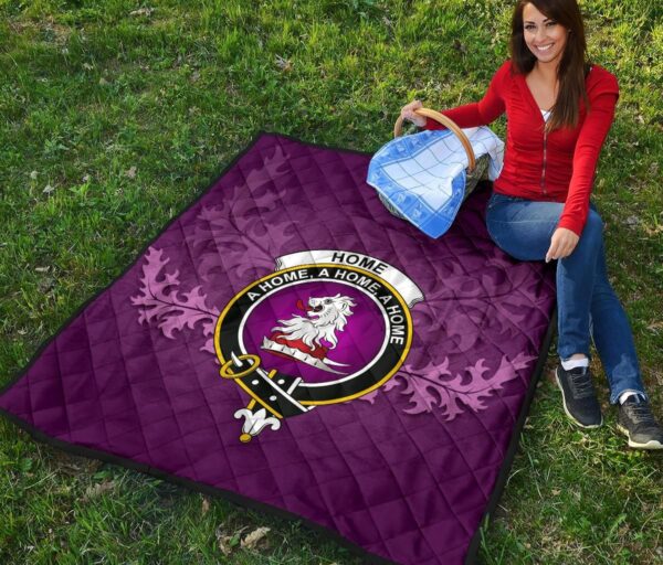 Home Ancient Clan Quilt, Scottish Tartan Home Ancient Clans Quilt Violet Style - Image 6