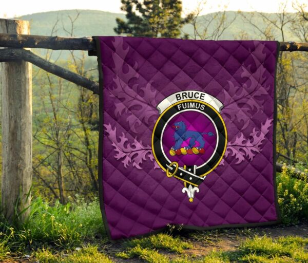 Bruce Ancient Clan Quilt, Scottish Tartan Bruce Ancient Clans Quilt Violet Style - Image 8