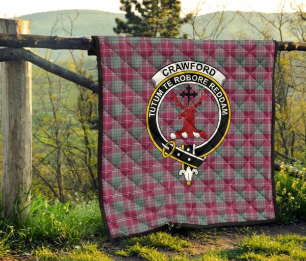 Tartanclans Premium Quilt, Crawford Ancient Tartan Quilt - Image 4