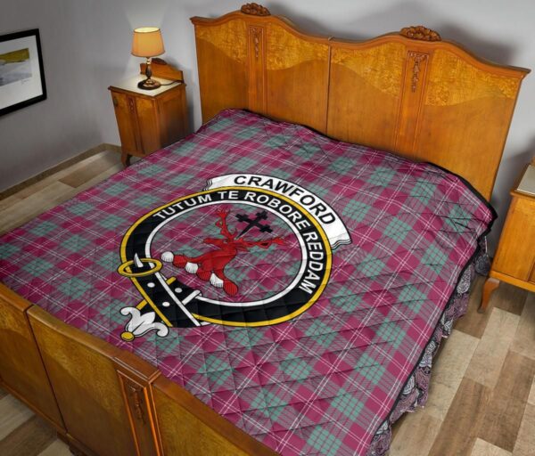 Tartanclans Premium Quilt, Crawford Ancient Tartan Quilt - Image 10