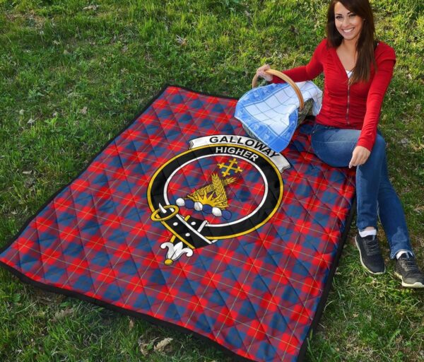 Tartanclans Premium Quilt, Galloway Red Tartan Quilt - Image 2