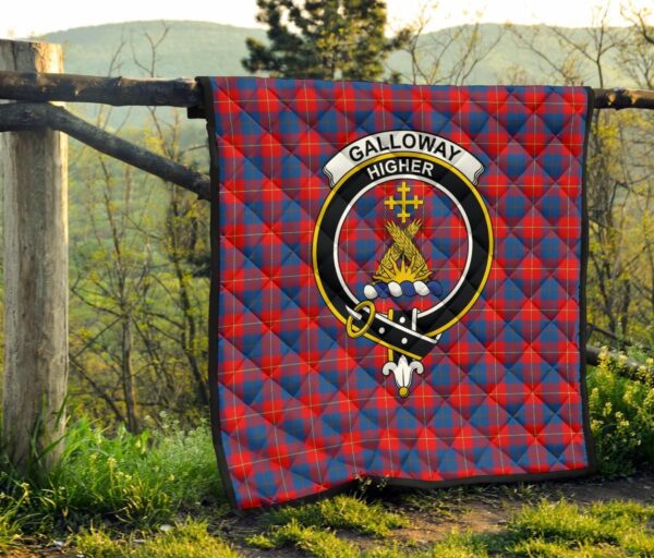 Tartanclans Premium Quilt, Galloway Red Tartan Quilt - Image 4