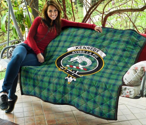 Tartanclans Premium Quilt, Kennedy Ancient Tartan Quilt - Image 3