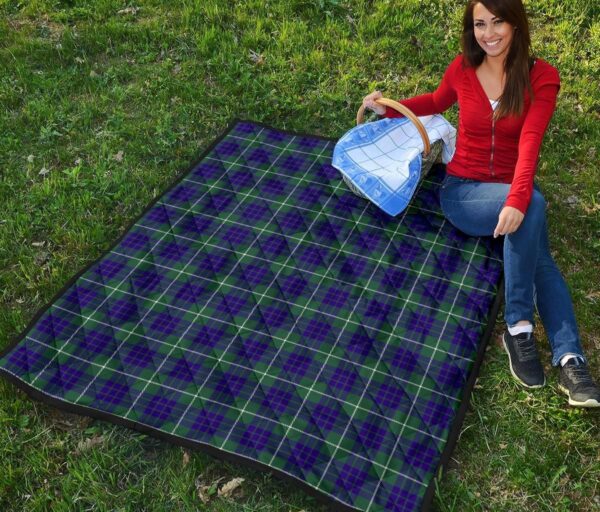 Tartanclans Premium Quilt, Hamilton Hunting Modern Tartan Quilt - Image 2