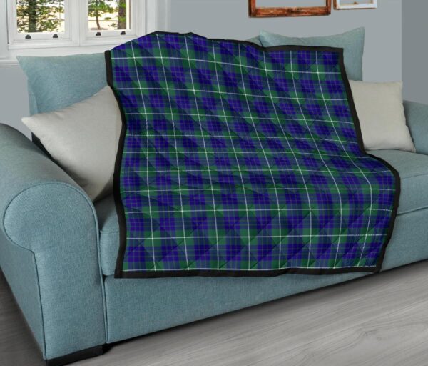 Tartanclans Premium Quilt, Hamilton Hunting Modern Tartan Quilt - Image 9