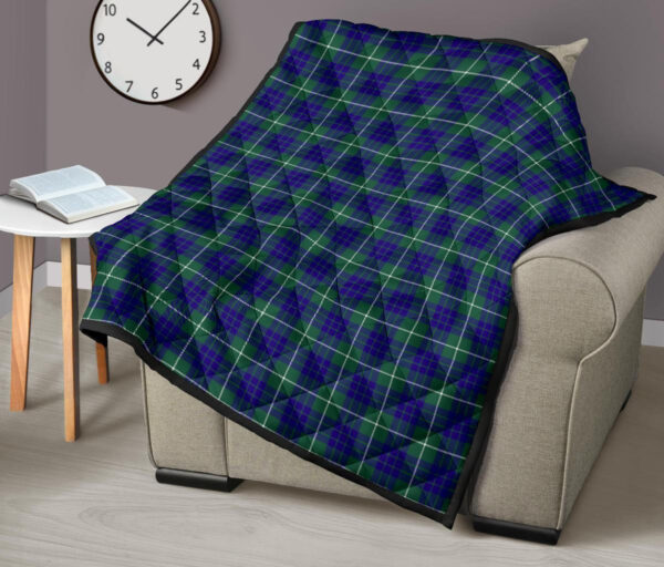 Tartanclans Premium Quilt, Hamilton Hunting Modern Tartan Quilt - Image 7