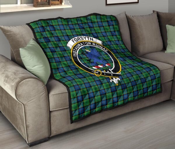 Tartanclans Premium Quilt, Forsyth Ancient Tartan Quilt - Image 6